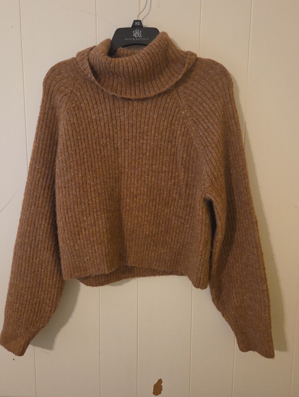 Old Navy Ribbed Brown Turtleneck Sweater